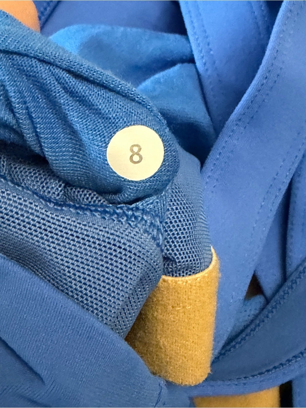Lululemon Chaturanga blue mesh-back athletic tank, 8 - Picture 7 of 10